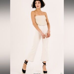 NEW SPRWMN Earhart Crop Flare Denim Pants